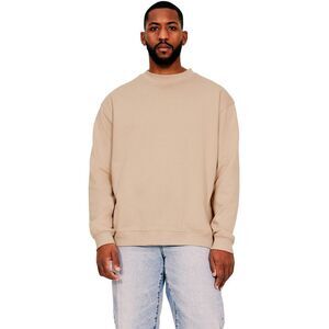 Casual Classics Mens Ringspun Cotton Extended Neckline Oversized Sweatshirt / Sa